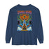 Chakra Vision (Back design) - Unisex Garment-dyed Long Sleeve T-Shirt
